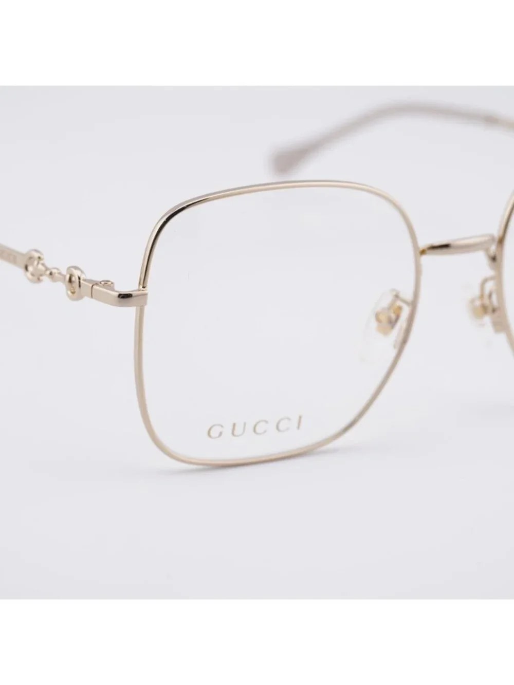 Gucci GG0883OA 001 Eyeglasses Gold 55mm Square Frame